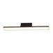 Maxlight Tampa - plafonnier - 60 x 6 x 8,3 cm - 18W LED incl. - IP44 - noir