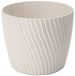 Form Plastic Plantenpot/bloempot Waves - kunststof - beige - D27 x H23 cm - rond