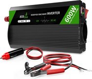 EcoLine - 600W Power Inverter 12V to 230V - Modified Sine Wave - Black