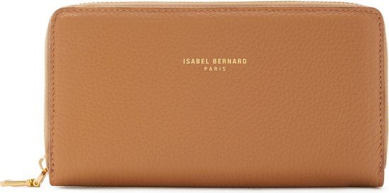 Isabel Bernard IB23023 Dames Ritsportemonnee - Bruin