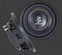Ground Zero GZRW 250-D2 FLAT Subwoofer - 10 inch - 400W - Losse subwoofer