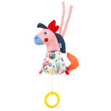 Fehn ® Mini-muzikale klok paard COLOR Friends - Multicolor