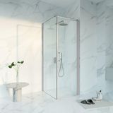 Fortifura Galeria Douchecabine - 70x80x200 - Profiel veiligheidsglas - anti kalk - Geborsteld RVS PVD