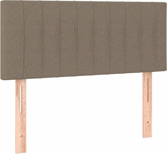 vidaXL Hoofdbord 100x5x78/88 cm stof taupe