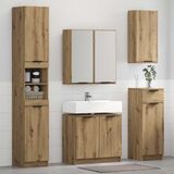 vidaXL Badkamermeubel Set met lade 5 pcs Artisan Eiken Bewerkt hout