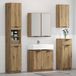 vidaXL Badkamermeubel Set met lade 5 pcs Artisan Eiken Bewerkt hout