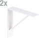 Alberts 869649 Plankdrager Sam | per paar | Metaal | Kleur | Recht | 205 x 205 x 50 mm