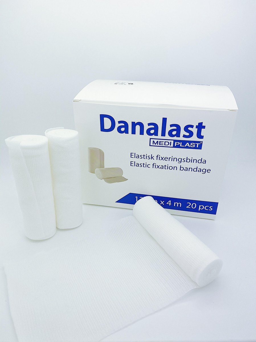 Mediplast Elastisch Fixatiewindsel 12cm x 4m - Doos 20 stuks