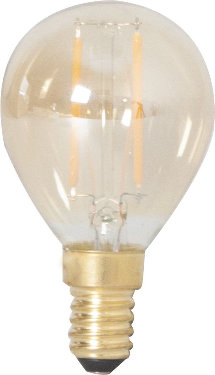 Calex LED kogellamp E14 2W 2100K Goud Niet dimbaar