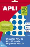 APLI 02743 etiket Blauw Rond Verwijderbaar 320 stuk(s)