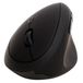 Q-CONNECT Ergonomische draadloze verticale muis 2.4 GHz/6 knoppen/Inclusief 2 AAA-batterijen/Stille klikken/Voor rechtshandigen/Zwart/PC/Mac/Laptop/iPad OS/Gaming