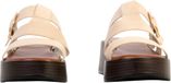 Joia Instap-muiltjes Dames Beige Synthetisch Sleehak 4-5 cm