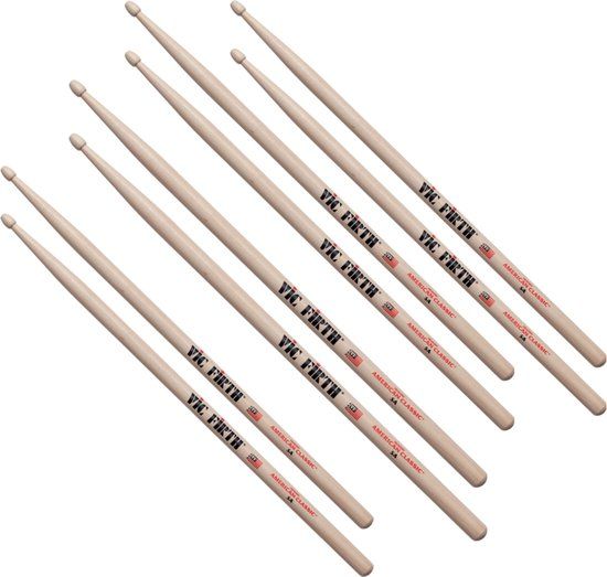 Vic Firth American Classic 5A Value Pack - Drumstick set