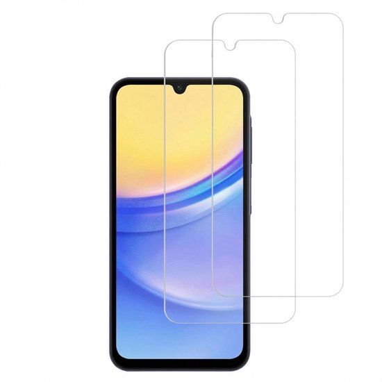 Accezz Screen Protector - Geschikt voor Samsung Galaxy A15 (4G) / A15 (5G) - 2 Pack Glass Screenprotector