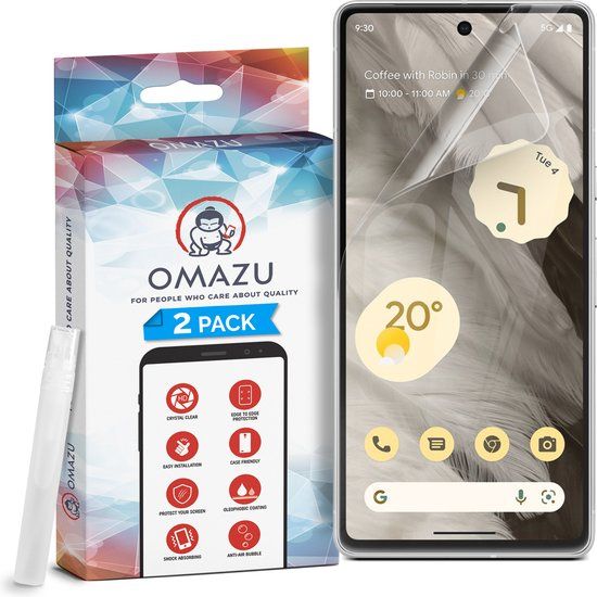 OMAZU 3D Flex TPU Screenprotector Google Pixel 8 Pro - 2 Pack