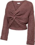 Mama Licious Gebreide Zwangerschaps-pullover Rose Taupe XS