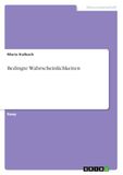 Bedingte GRIN Publishing GmbH Bedingte Wahrscheinlichkeiten Paperback