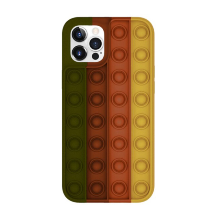 Lewinsky Lewinsky iPhone 6 Plus Pop It Hoesje - Silicone Bubble Toy Case Anti Stress Cover