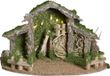 Feeric lights and christmas Lege kerststal - met verlichting - L28 x B22,5 x H38 cm - mdf/hout