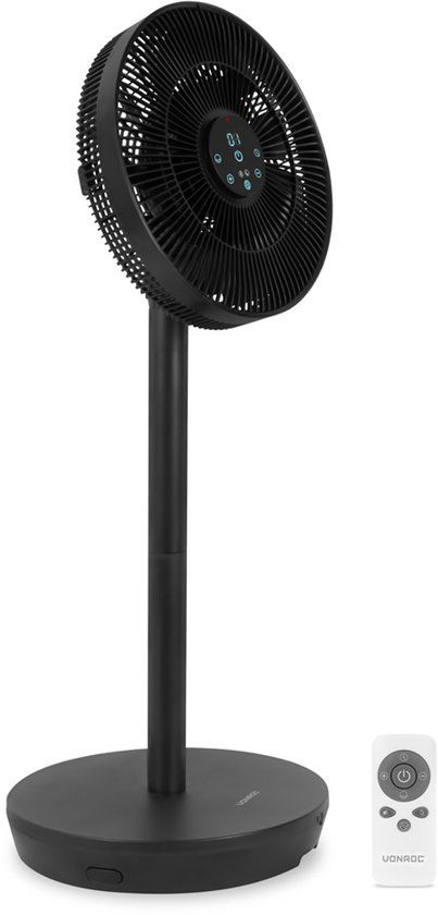 VONROC BREEZE Draadloze Ventilator - Zwart