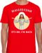 Bellatio Decorations Shoppartners Bv Hallelujah its me im back Kerstshirt Rood Heren XL