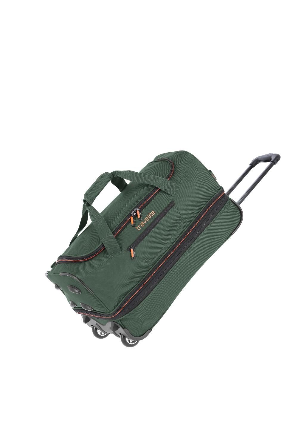 Travelite Basics Wheeled Duffle 55cm Expandable - Dark Green