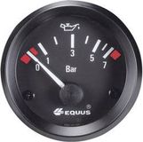 Equus 842095 Inbouwmeter (auto) Oliedrukweergave Meetbereik 0 - 7 bar Standart Geel, Rood, Groen 52 mm