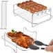 Wan GmbH Inox rek met spiesjes voor Ninja Dual Air Fryer