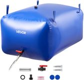 VEVOR Wateropslagzak, 400L Waterzak, Opvouwbare Zachtwatercontainer, Lekvrije en Scheurbestendige PVC Noodwateropslagtank voor Campers, Vrachtwagens en Buitengebruik