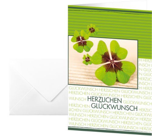 Sigel Wenskaarten 17 x 11,5 cm - 10 stuks - Fortune Kleur