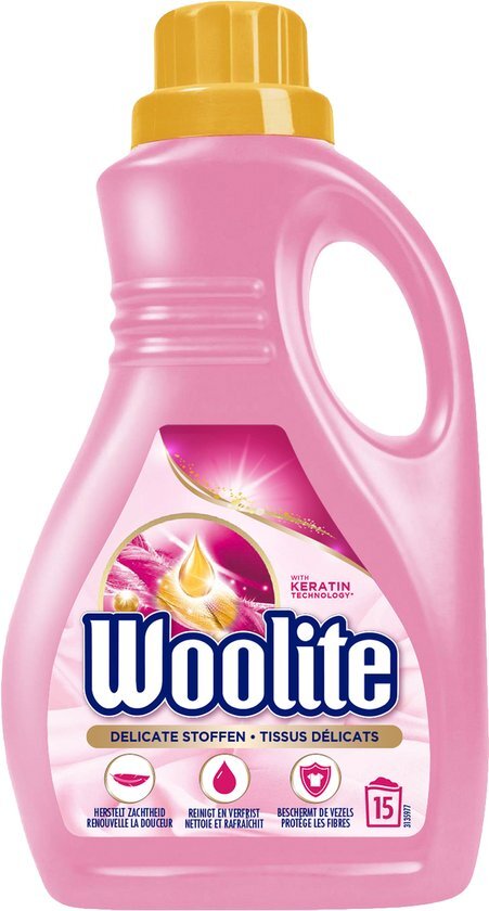 Woolite Wol &amp; Zijde Wasmiddel met Keratine - 0,9 L