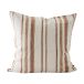 Housse de coussin Luc Terra rayure, 50x50 cm