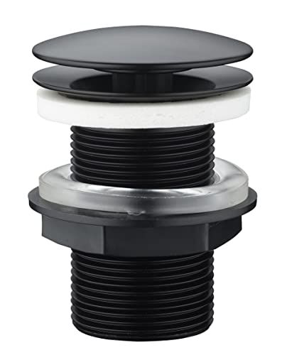 Edouard Rousseau Afvoergarnituur zonder overloop, zwart - 3047404215019