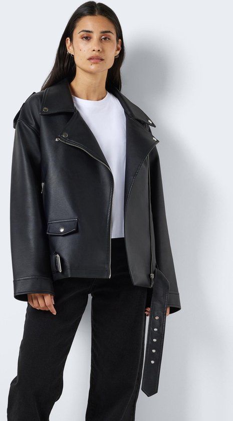 Noisy may Jas Nmpaulina Oversize Biker Jacket Noo 27027014 Black - XS