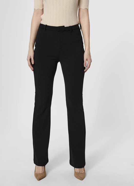 VERO MODA VMAMIRA Flared Broek Dames - Zwart - Maat XL/32