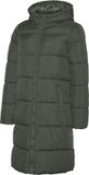 Mama Licious Puffer Jas met Capuchon Lange Mouw Zijzakken Effen Kniehoogte Polyester XL Kambaba