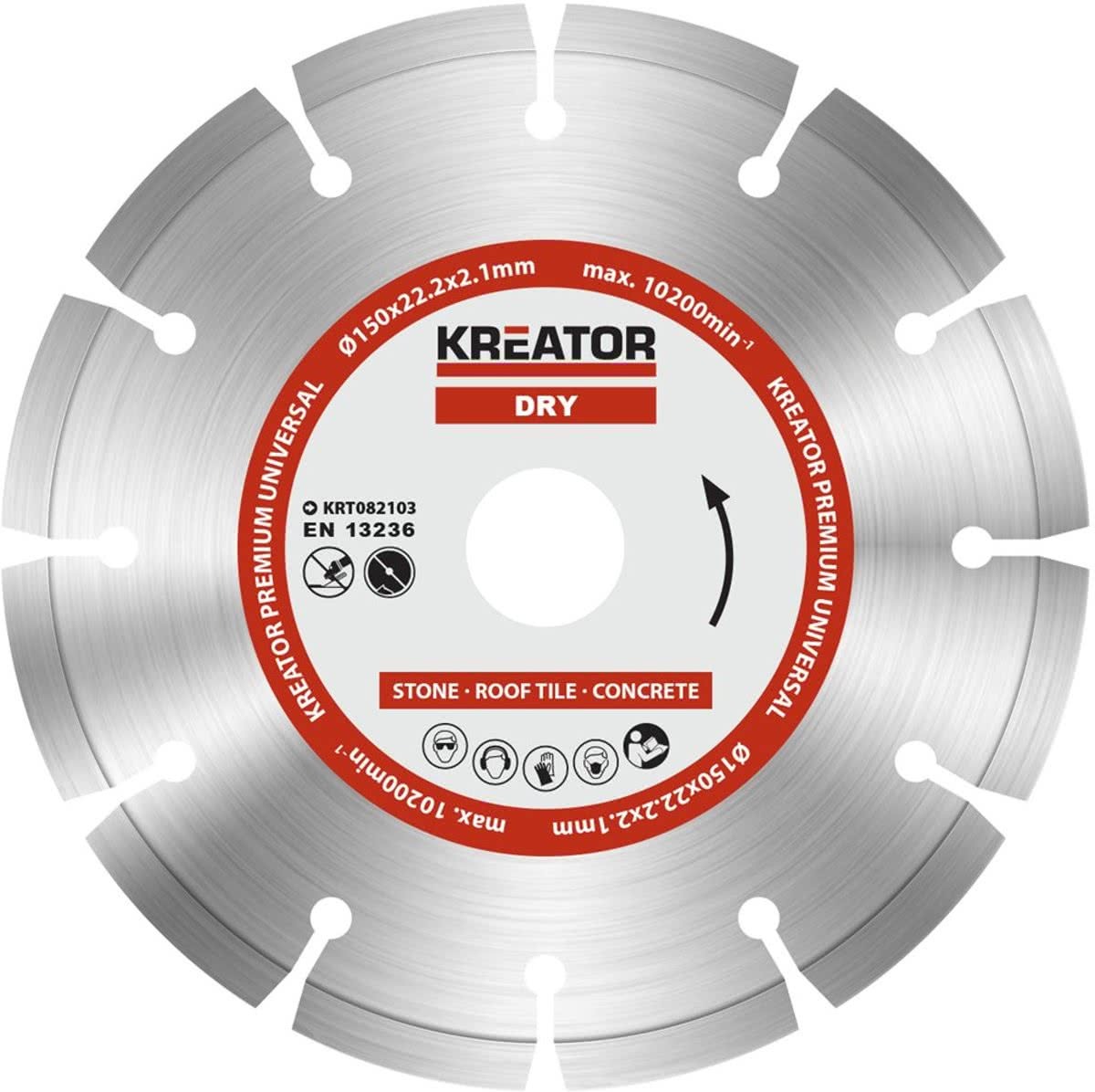 Kreator krt082103 diamantschijf d150 premium