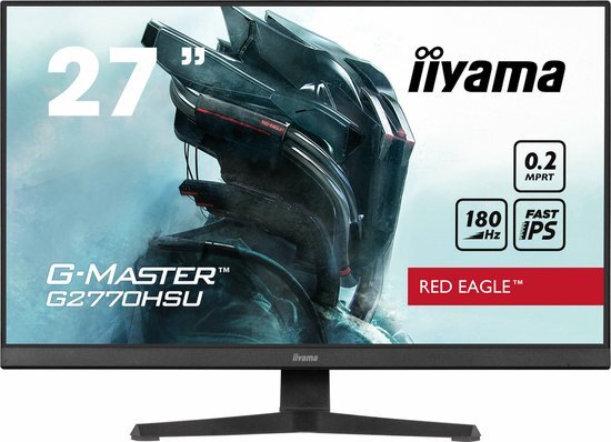 IIYAMA G2770HSU - Full HD Gaming Monitor - 180hz - USB-hub - Speakers - 0.2ms - 27 inch