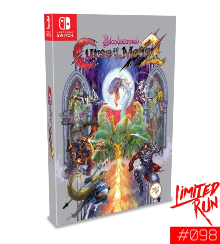 Limited Run Bloodstained Curse of the Moon 2 Classic Edition Nintendo Switch