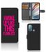 B2Ctelecom Motorola Moto G60 Hoesje met naam Woke Up - Origineel Cadeau Zelf Maken