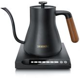 Arendo MAYA Waterkoker - 0.5L - 1000W - Roestvrij Staal - Temperatuurregeling - Warmhoudfunctie - Mat Zwart