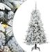vidaXL Kunstmatige Kerstboom met 150 LED Lampjes - Wit - 150 cm - PE en PVC