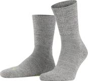 FALKE Walkie Light eenkleurig wol functioneel materiaal sokken unisex grijs - maat 44-45