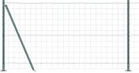 vidaXL Euro-hek met betonnen voetstuk 10 x 1,2 m pvc-coated staal mesh