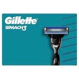 Gillette Mach3 vervangingsbasis voor scheerapparaten voor heren, 15 reservemesjes voor scheerapparaten Gillette