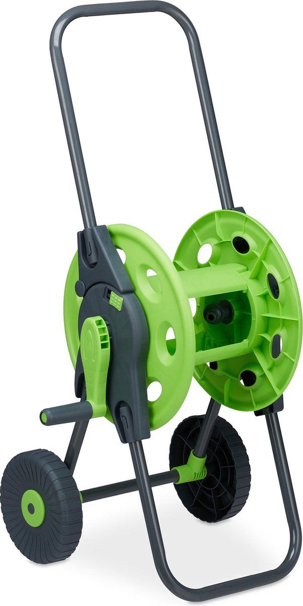 Relaxdays Slangenwagen 45 m - Tuinslang Haspel - Tuinslanghouder - 1/2 inch - Zonder Slang