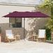 Maison Exclusive Parasol 372 x 198 x 243 cm Polyester Aluminium Bordeaux