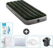 Intex Luchtbed - 1-Persoons - 76 x 191 x 25 cm - Groen