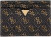 GUESS Kaarthouder Card Holder Brown Logo Zwart