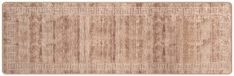 vidaXL - Tapis - Runner - MARSA - Beige et or - 80 x 450 cm - Polyester